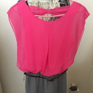 Hot Pink print dress by Accidentally in Love M